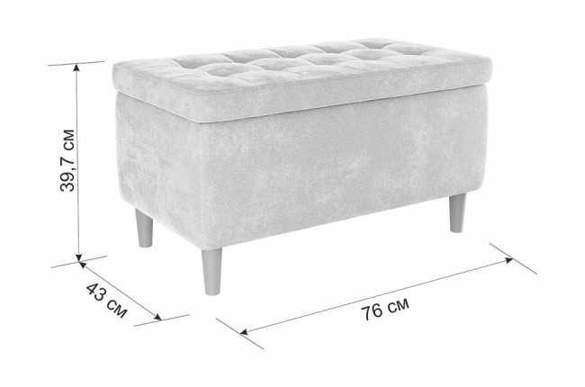 Банкетка-сундук Чарли 2 (  латте 760x430x400)