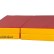 Мат № 11 (100 х 100 х 10) складной 4 сложения "PERFETTO SPORT" красно/жёлтый