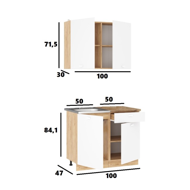 Кухонный гарнитур Дана 1.0 м