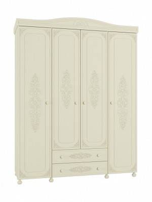 Шкаф платяной Ассоль плюс АС-28 (ваниль ваниль  1732x566x2225)