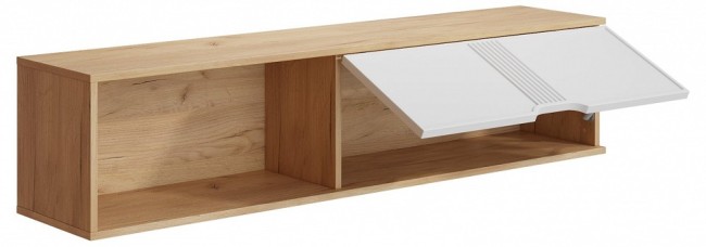 Полка навесная Эмилия ЭЛ-41 (дуб крафт золотой меренга  1450x300x330)