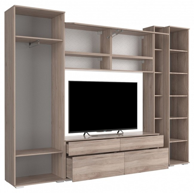 Стенка для гостиной Лайк КГ16 (дуб мария горчица, дуб мария  )