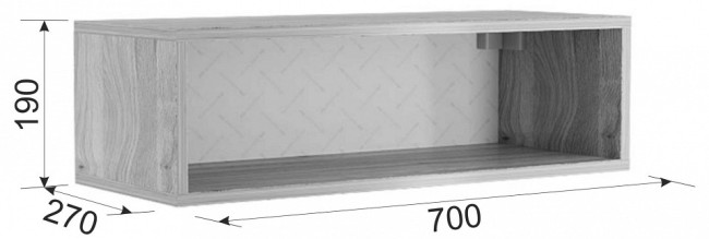 Стенка для гостиной Лайк КГ16 (дуб мария горчица, дуб мария  )