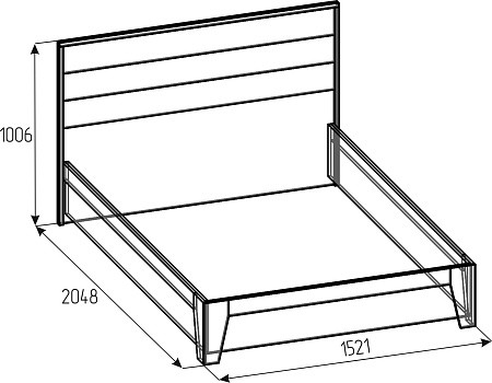 Кровать с подъемным механизмом Айрис 308 Люкс 140х200, дуб Кровать с подъемным механизмом Айрис 308 Люкс 140х200, дуб