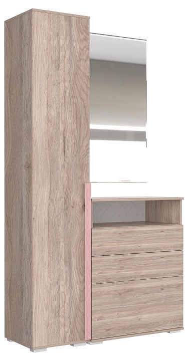 Набор для прихожей Лайк КП10 (дуб мария дуб мария, роуз  )