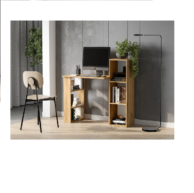 Стол компьютерный Тоскана, дуб золотой