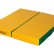 Мат № 11 (100 х 100 х 10) складной 4 сложения "PERFETTO SPORT" зелёно/жёлтый