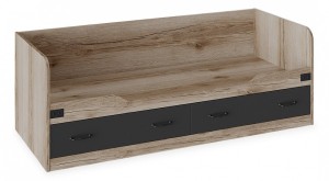 Кровать Окланд ТД-324.12.01 (дуб делано черный  2044x839x718)