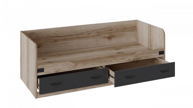 Кровать Окланд ТД-324.12.01 (дуб делано черный  2044x839x718)