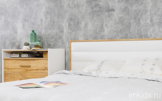 Кровать с подъемным механизмом Айрис 307 Люкс 160х200, дуб Кровать с подъемным механизмом Айрис 307 Люкс 160х200, дуб