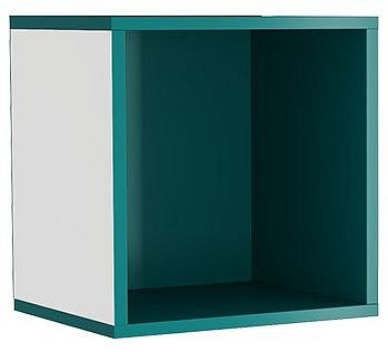 Полка Лайк 47 (белый, изумруд   330x210x330)