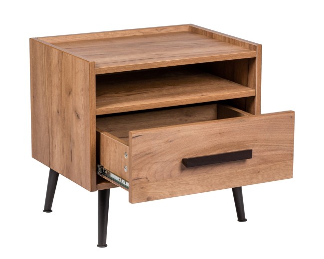 Тумба прикроватная с ящиком Nature 41, дуб табачный