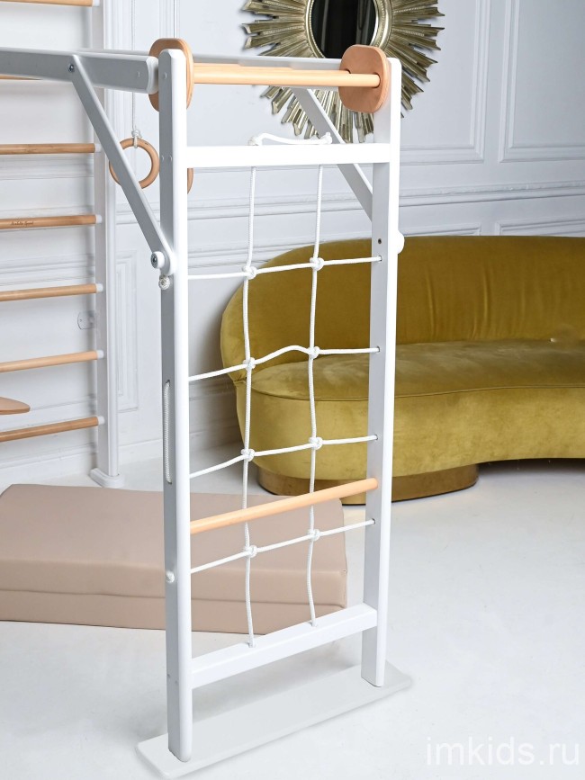 ДСК PERFETTO SPORT "Scala in legno con rete 2" bianco-naturale PS-131