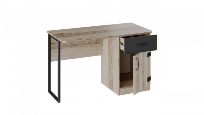 Стол письменный Окланд ТД-324.15.02 (дуб делано, черный дуб делано, черный  1200x530x758)