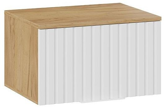 Тумбочка навесная Хилтон Исп.2.1 (дуб крафт золотой белый  550x428x328)