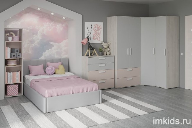 Комплект мебели серии "Румика Пинк"