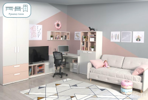 Комплект мебели серии "Румика Пинк"