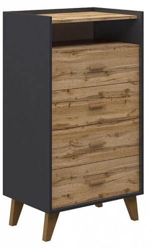 Комод Сканди (графит, дуб вотан дуб вотан  630x400x1140)