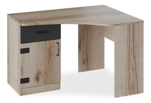 Стол письменный Окланд ТД-324.15.03 (дуб делано, черный дуб делано, черный  1200x890x758)