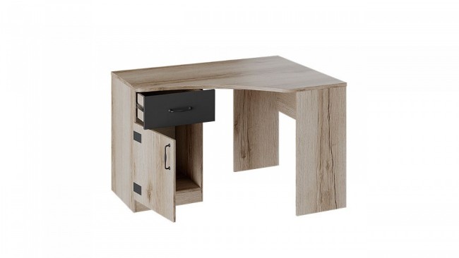 Стол письменный Окланд ТД-324.15.03 (дуб делано, черный дуб делано, черный  1200x890x758)