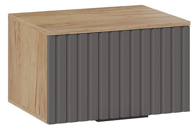 Тумбочка навесная Хилтон Исп.2.1 (дуб крафт золотой графит  550x428x328)