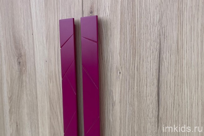 Шкаф платяной Лайк 04.01 (дуб мария дуб мария, фуксия  800x550x2100)