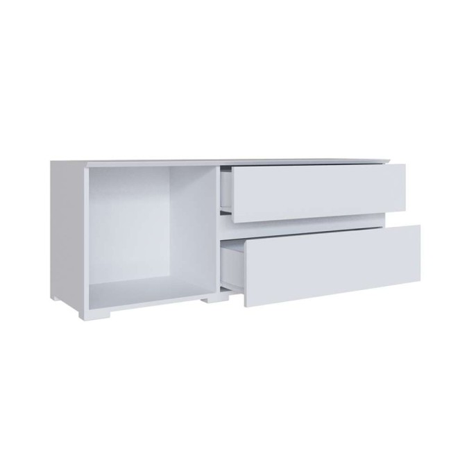 Тумба под телевизор Плейона малая, белый