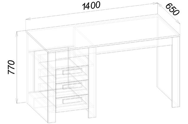 КЕМПТЕН Стол письменный С1
