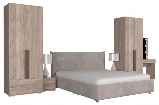 Гарнитур для спальни Лайк КС109 (дуб мария дуб мария, какао капучино )