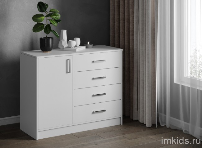 Комод большой Катрин 6, белый