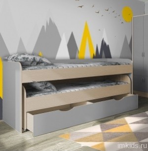 Двухярусная выкатная кровать Фанки 8