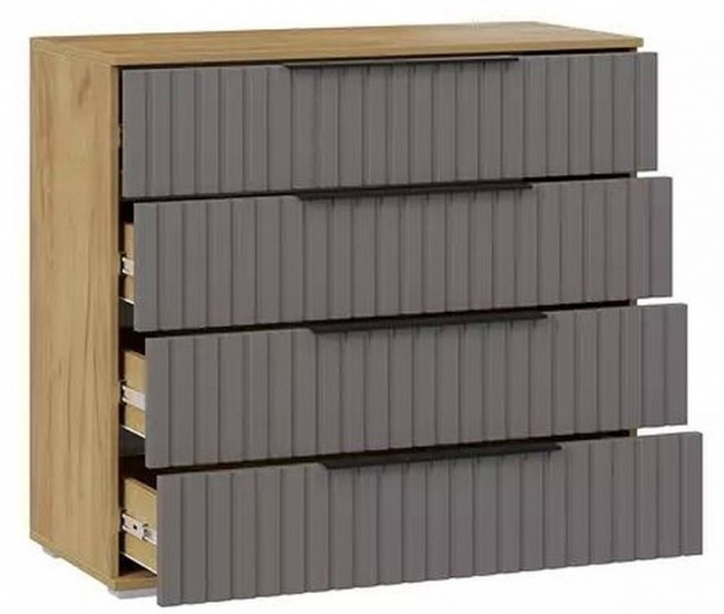 Комод Хилтон (дуб крафт золотой графит  920x414x842)