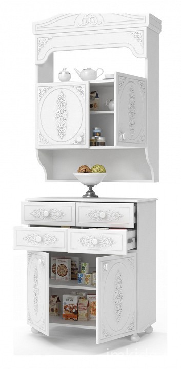 Тумба Ассоль АС-18 (белое дерево белое дерево  800х434х900)