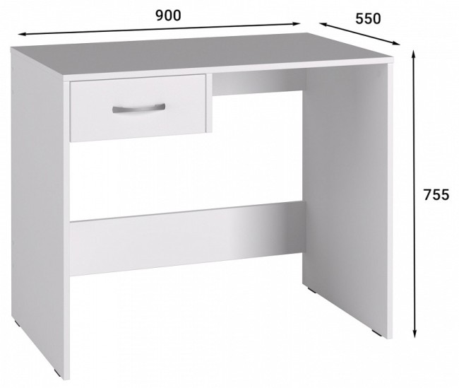 Стол письменный Эконом Стандарт С-234 (белый структурный белый структурный  900x550x755)