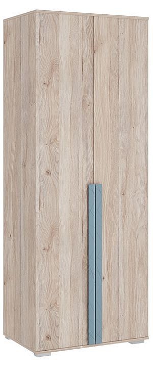 Шкаф платяной Лайк 04.01 (дуб мария дуб мария, индиго  800x550x2100)
