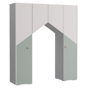 ГРЕТА Шкаф-дом ШД (Серо-зеленый)