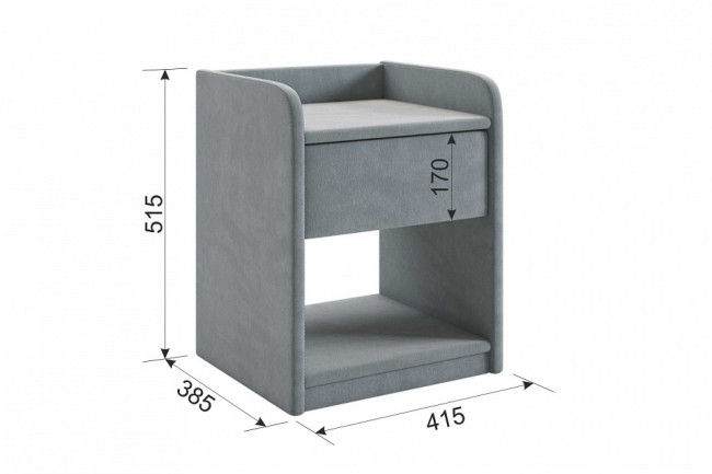 Тумбочка Аманда 2 (  галька 415x385x515)