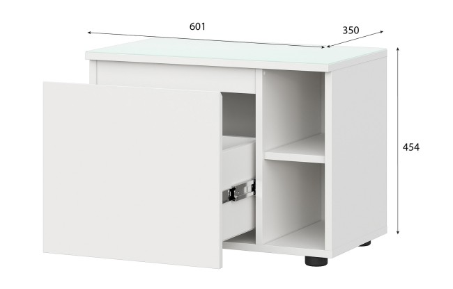 Тумба прикроватная Одри 2, белый