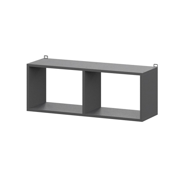 Полка книжная навесная Денвер, графит