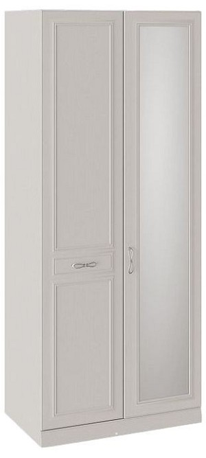 Шкаф платяной Сабрина с опорой СМ-307.07.221-01L (кашемир зеркальный, кашемир  897x457x2171)