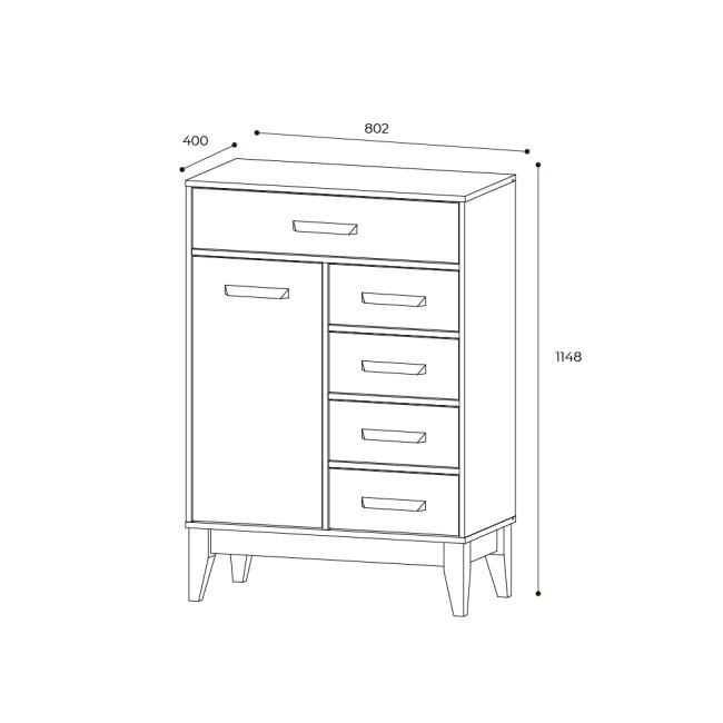 Комод КМ-13 Скандика