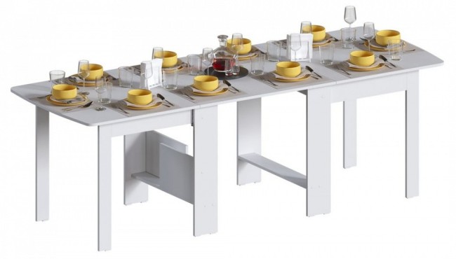 Стол обеденный СтК7 (белый белый  866x342x785)