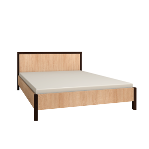Кровать с ортопедическим основанием (дерево) Bauhaus 4 120х200, дуб сонома Кровать с ортопедическим основанием (дерево) Bauhaus 4 120х200, дуб сонома