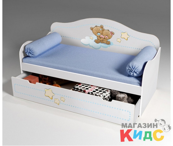 Детская кровать Мишки Тедди (спальное место 1600х700 мм.)