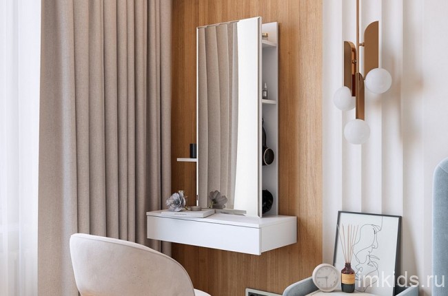 Стол туалетный Мария (белое дерево белое дерево  706x330x1116)