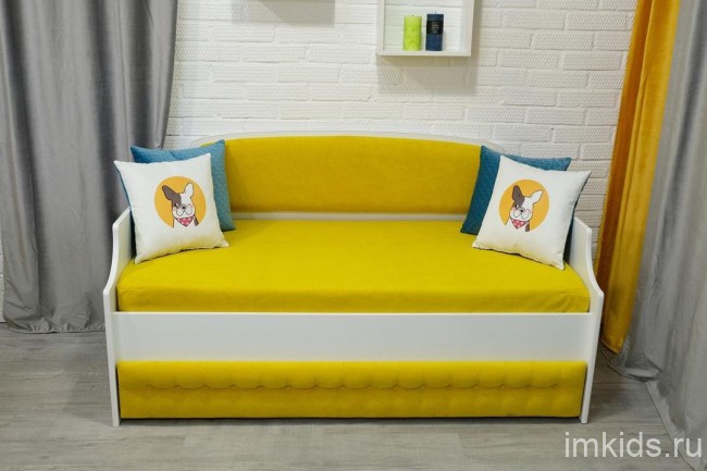 Детская кровать тахта "Тедди", цвет 628 солнечный