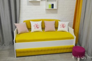 Детская кровать тахта "Тедди", цвет 628 солнечный