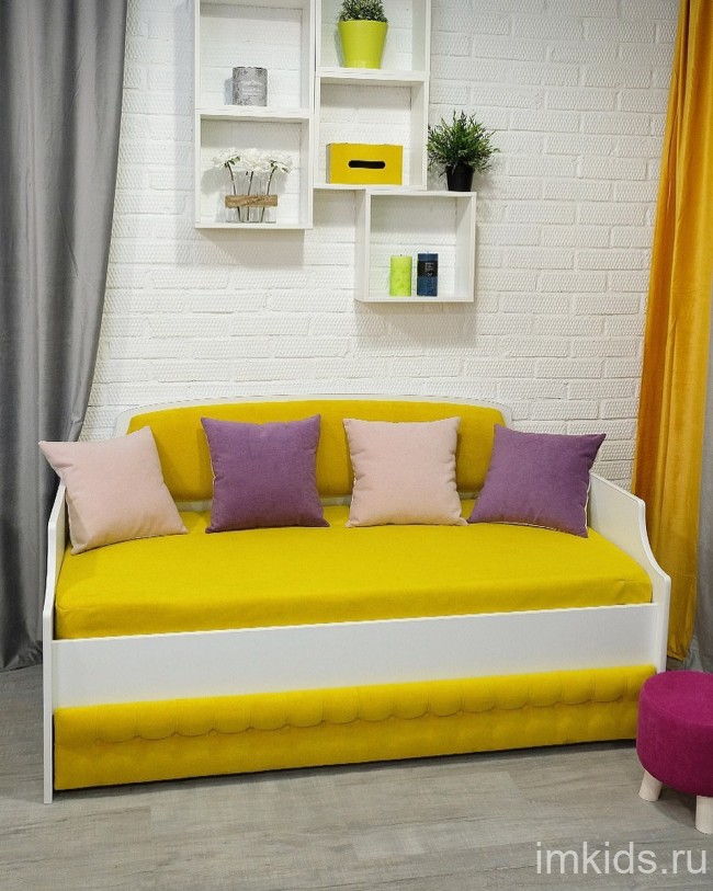 Детская кровать тахта "Тедди", цвет 628 солнечный