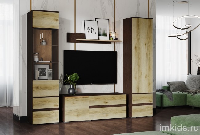 Тумба под телевизор Плейона малая, венге