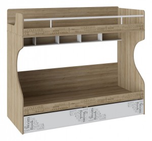 Кровать двухъярусная Оксфорд ТД-139.11.01 (ривьера белый  2048x839x1715)